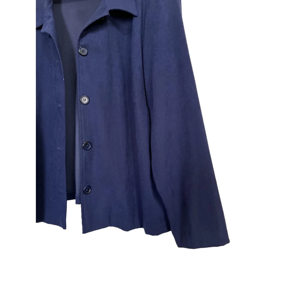 EUC Women's Briggs New York Blazer Size 2X Blue - Picture 2 of 5